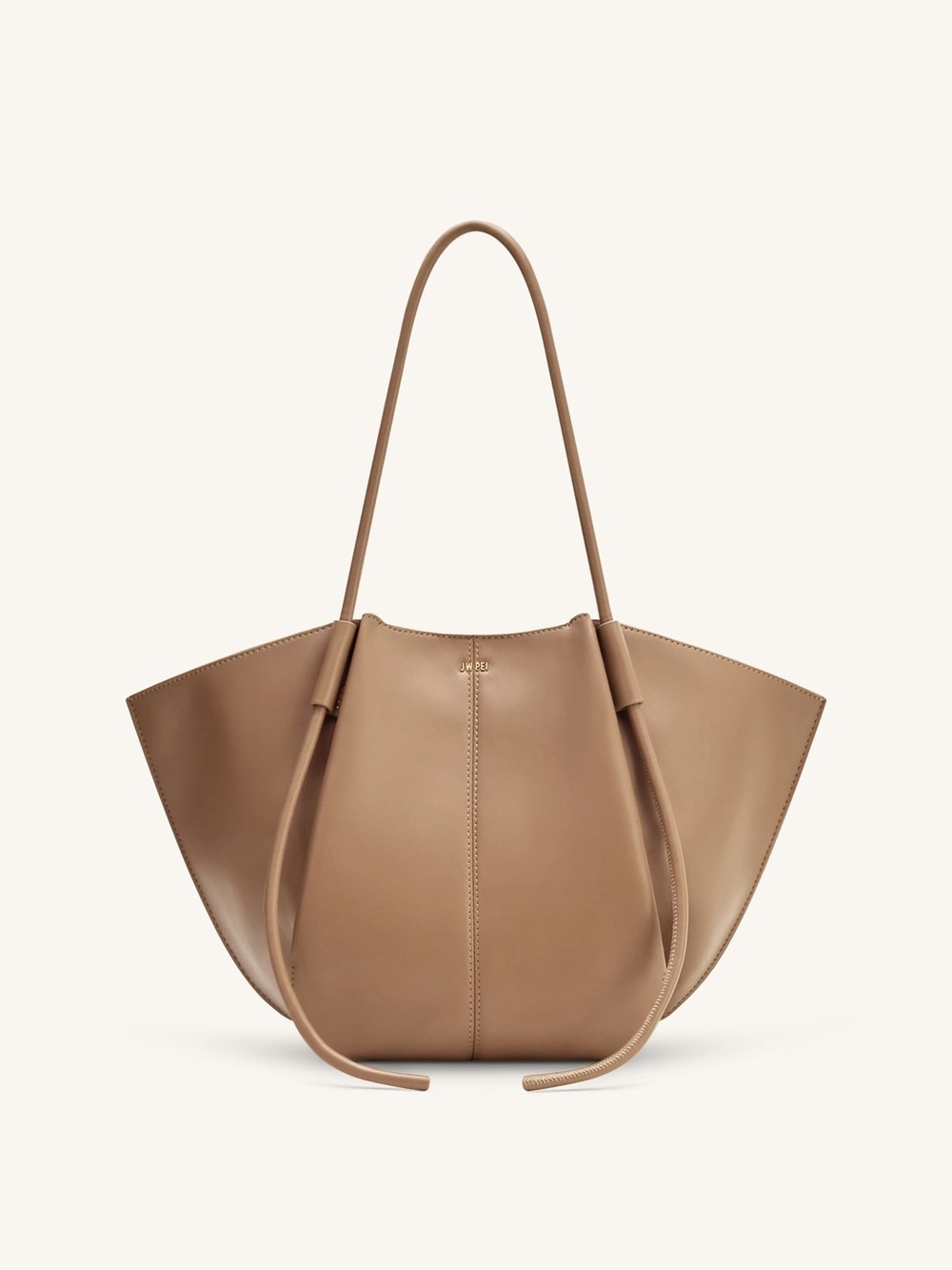 JW PEI Brown Leather-Look Tote Bag